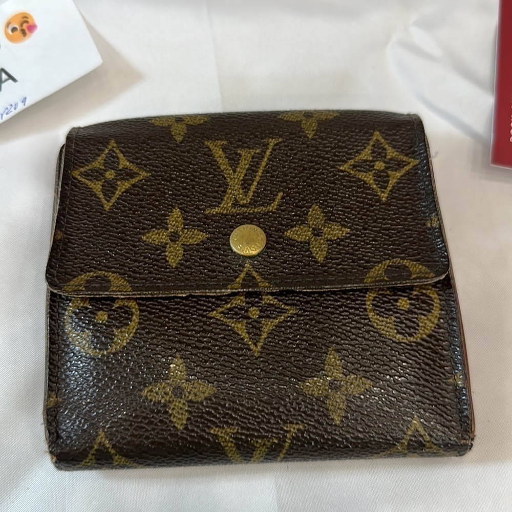 Louis Vuitton Monogram Portomone Bie Cult Credit Wallet Bifold ... - Picture 3 of 15
